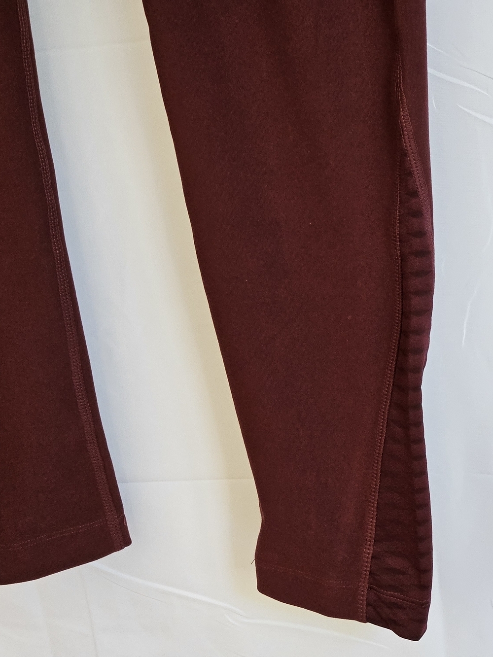 Mondetta Burgundy High Rise Moto Leggings w/ Pockets Size L - Picture 11 of 15